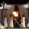 Lighting the Flame as in Greek Olympics